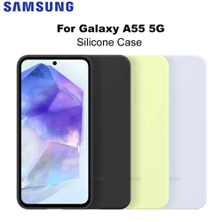 Original For Samsung Galaxy A55 5G Silicone Case High Quality Soft Silicone Galaxy A55 Silicone Slim Protector Box