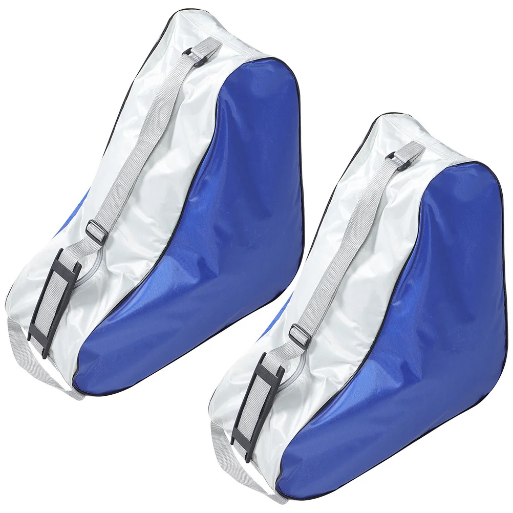 2 قطعة حقيبة التزلج على الجليد سعة كبيرة أكسفورد القماش دائم المحمولة التزلج حاوية الأحذية للنساء سستة إغلاق تزلج #3