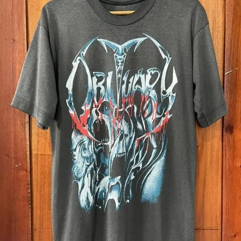 Obituary 1990s Old School Death met Dark Heather T shirt HH03825