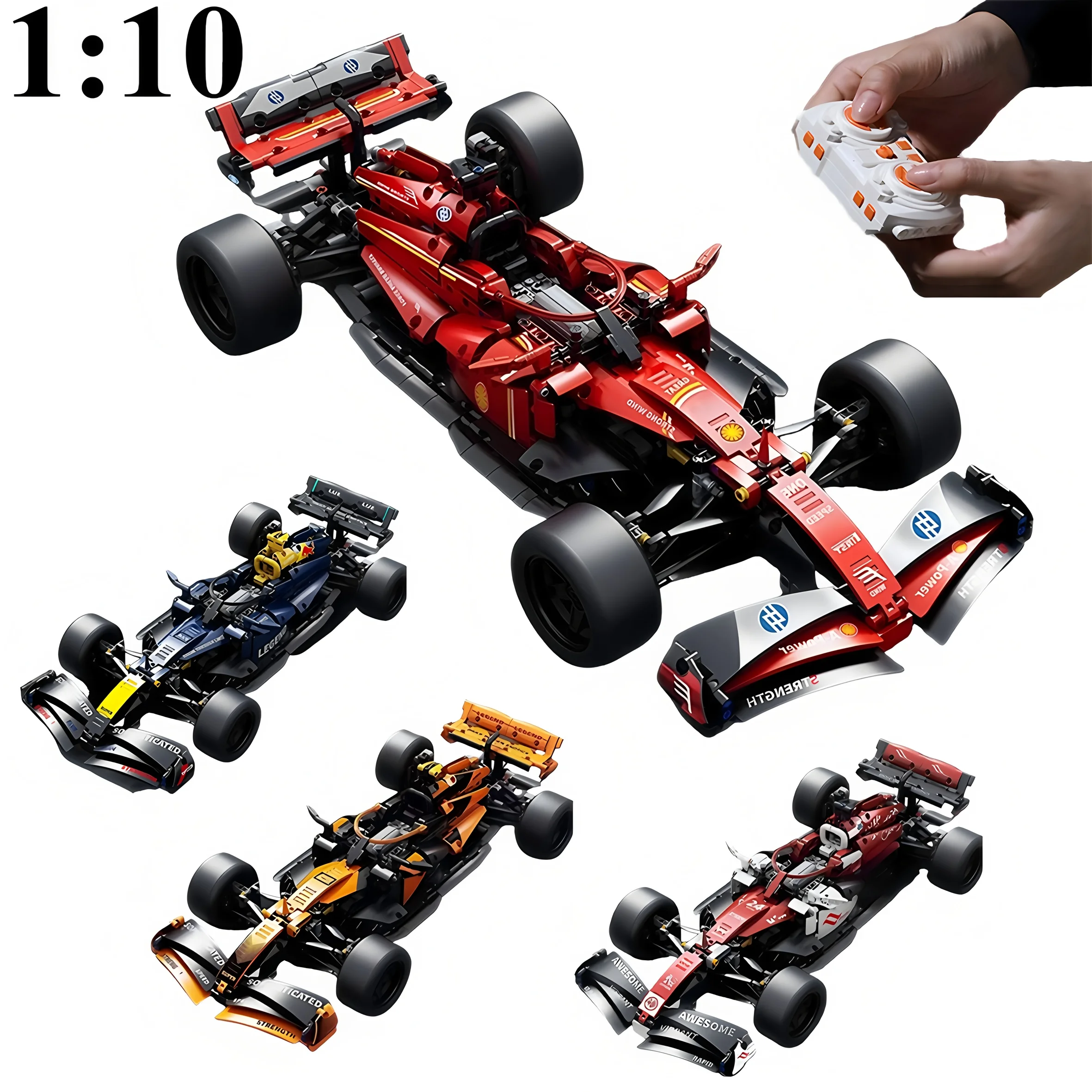 

Technical racing cars, racing car models, 1:10 DIY super sports car building block puzzle toys, children's and adult gifts
