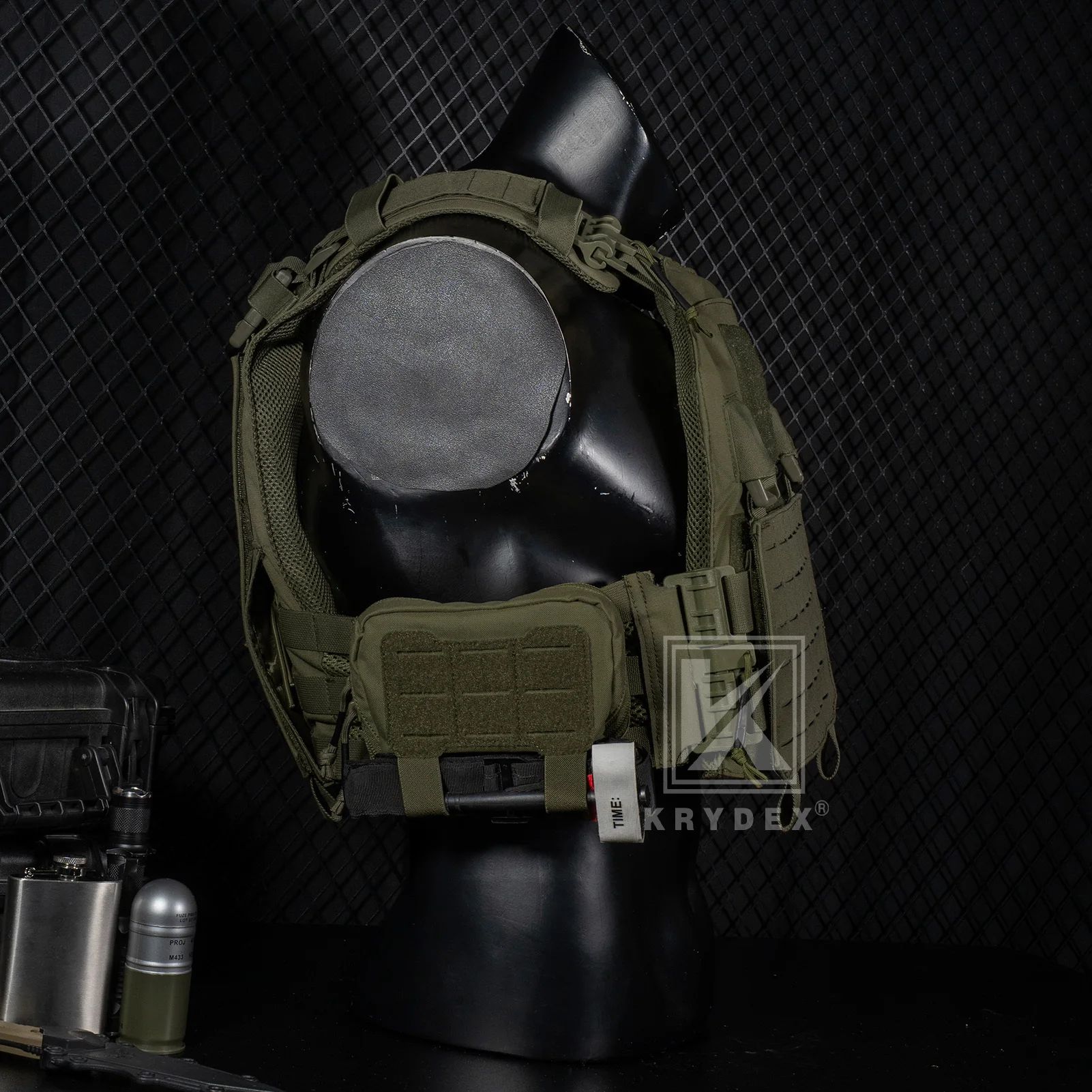KRYDEX Tactical Molle Admin Pouch Low Profile Multi-Purpose ARC Utility Pouch Outdoor Organizer Tool Bag