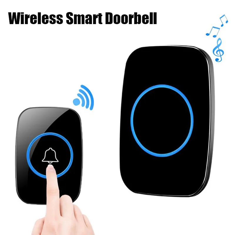 Wireless Doorbell Smart Home Welcome Smart Door bell 300M Long Wireless Distance Remote Control 60 Songs Home Electronic Pager