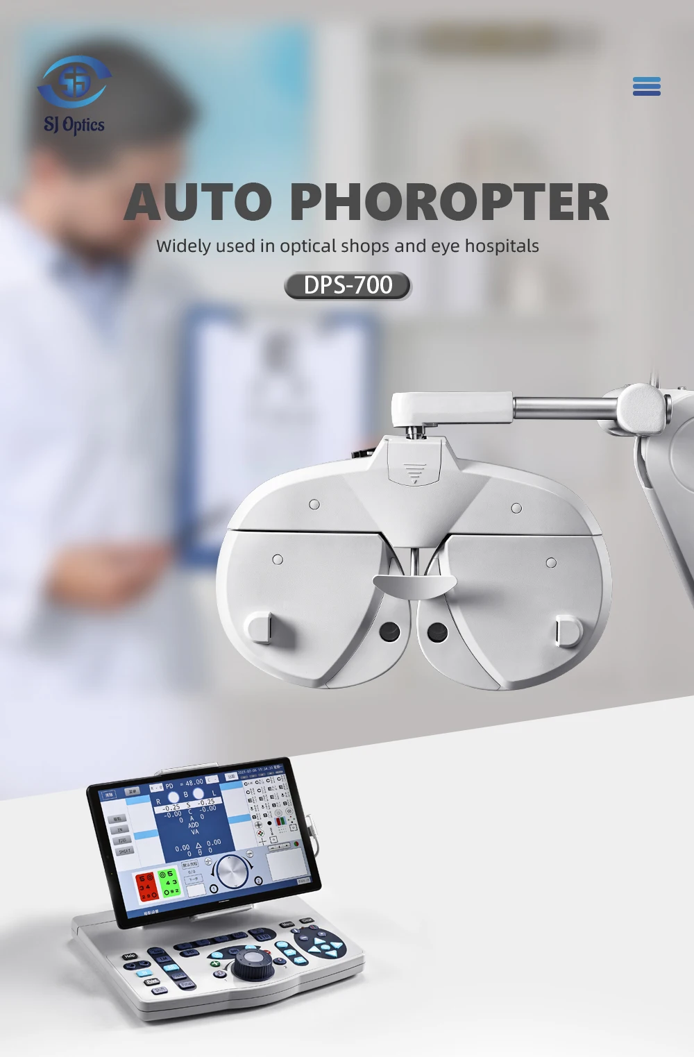 

DPS-700 Auto phoropter with screen Digital Refractor