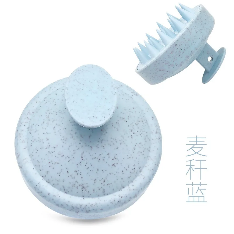 New Straw Small Head Massage Soft Rubber Shampoo Brush Shampoo Comb Hair Scratcher Men and Women Hair Cleaning Brush