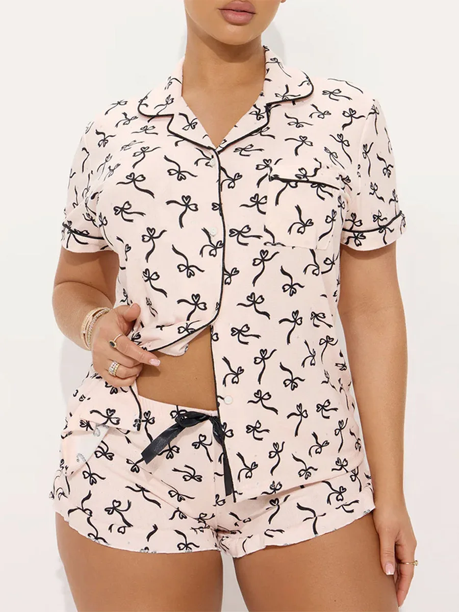 

Casual ort Sve Home Pajamas for Women Summer Thin Fabric Youth Suitable Comfortable Spwear Lightweight Home Robe