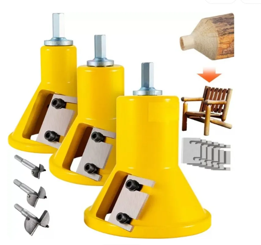Multispec Tenon Machining Kit 3 Size Wood Working Parts 1in 1.5in 2in Precision Carpentry Tool For Wood DIY Processing