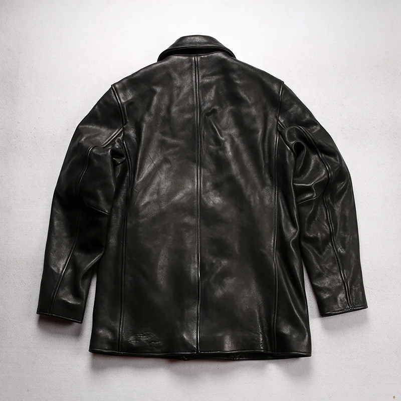 S1250 Asian Size Super Top Quality Genuine Italy Sheep Leather Classic Durable Stylish Jacket