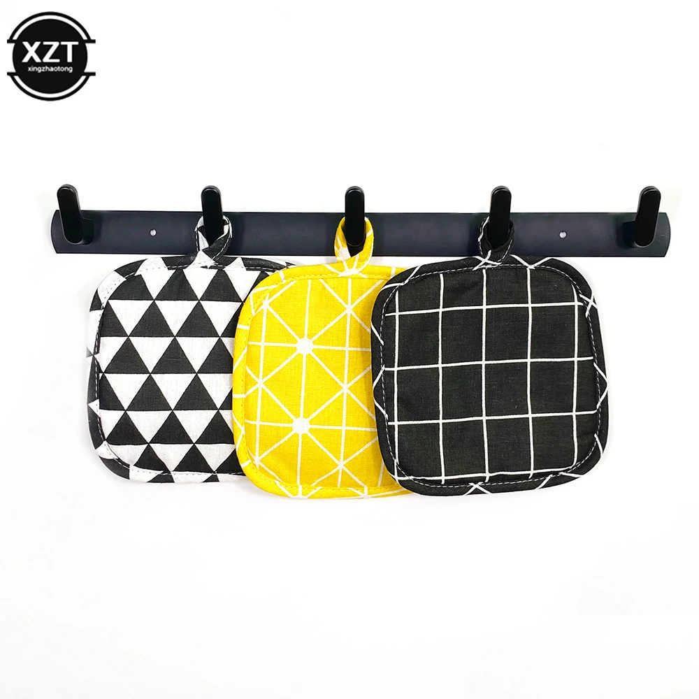 Kitchen Potholders Pad Stove Oven Gloves Set Mitts Heat Resistant Thermal Anti-heat Take Hot Pot Cooking Insulation Gloves