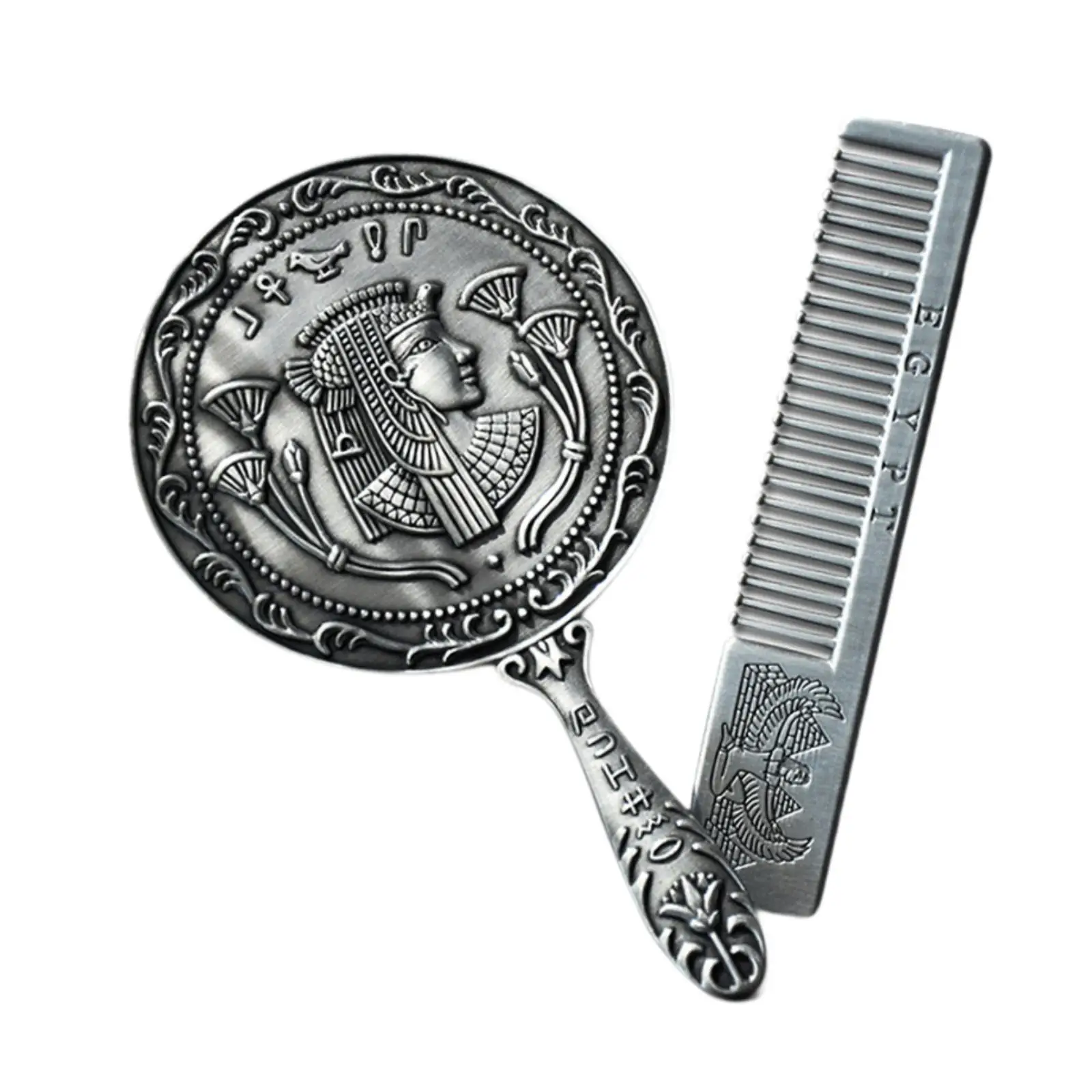 

Makeup Mirror Comb Set for Lady Woman Compact Elegant Vanity Accessories Set