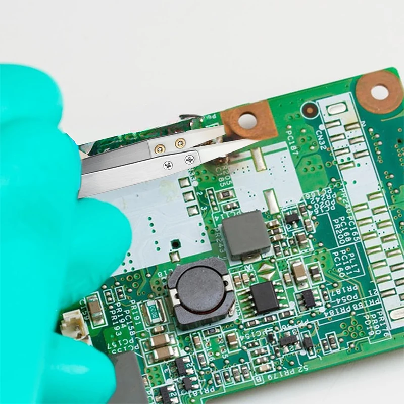 Precision Ceramic Titanium Tweezers Professional Repair Fingerprint Fly Line Phone Motherboard Antimagnetic Electronics Forceps