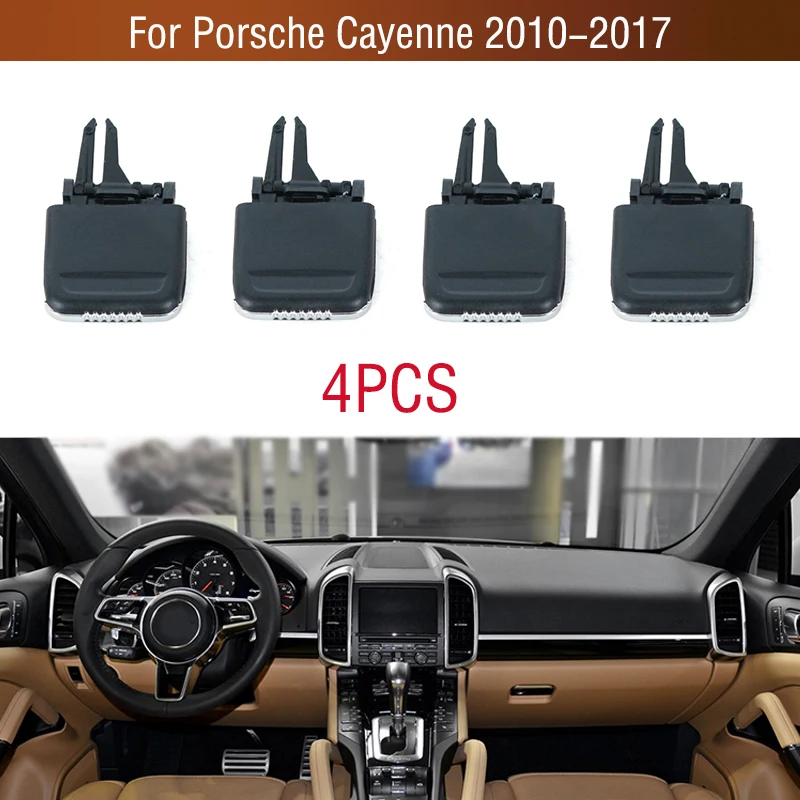 

4PCS Front Air Conditioner Outlet A/C Air Conditioning Vents Tab Clip Repair Kit For Porsche Cayenne 2010- 2014 2015 2016 2017