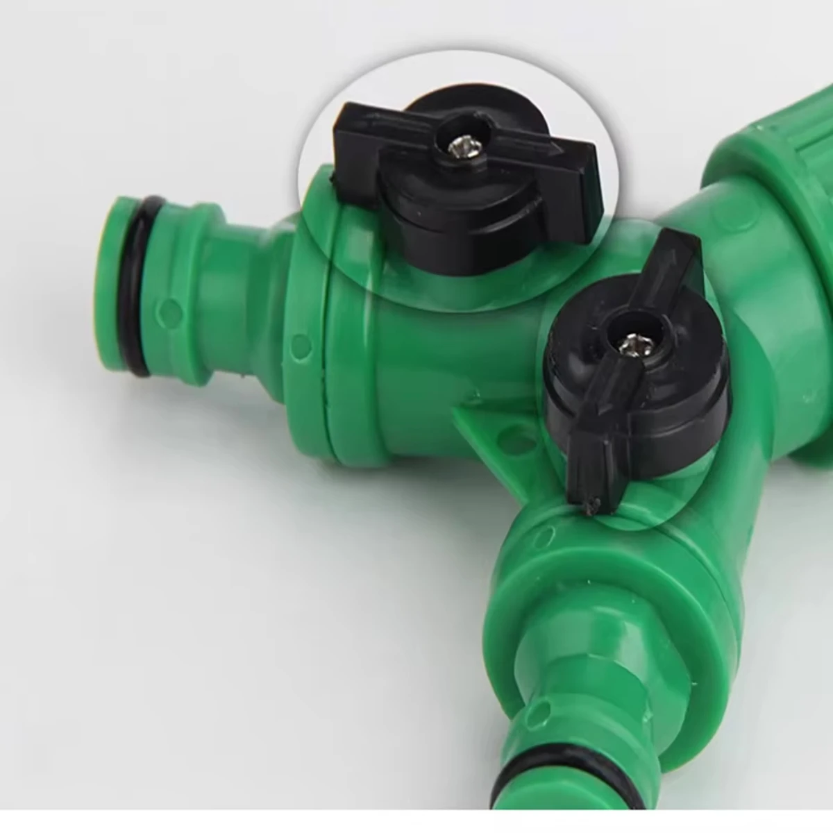 2026 2-Way Garden Hose Splitter Y Connector - Quick Connect Valve with On/Off Switch for Faucet Irrigation Flower Water Control
