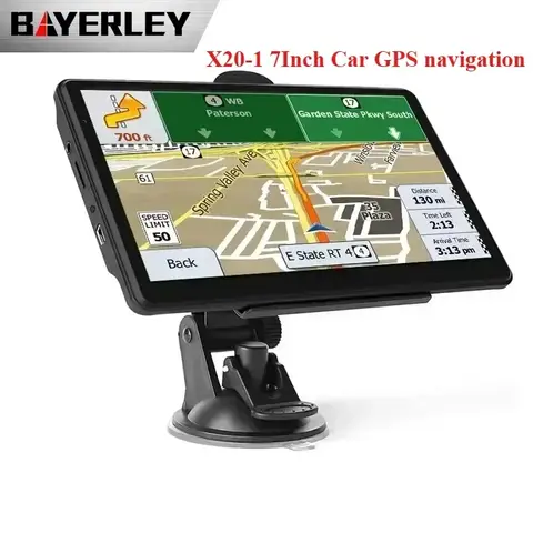 Bayerley 7 "8G 256M Multi-Functional Touch Screen Car GPS Navigation Portable 7" X20-1GPS Navigator HD Car Us European Universal