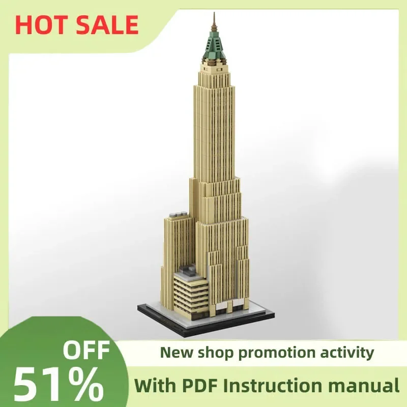 

New City Hot Selling Street View Moc Modular Bank of Manhattan Trust Model Building Blocks Diy Creative Ideas Kids Toys Gifts