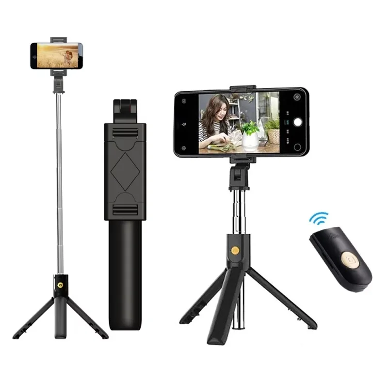 Foldable 3 In 1 Mini Wireless Bluetooth Selfie Stick With Sh