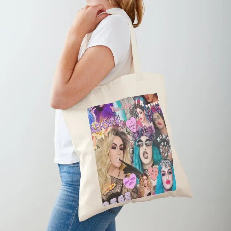 

Adore Delano Collage Tote Bag tote bag university shopping bag Big women bags luxury women