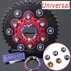 FLAWLESSTI M8x1.25 Gr5 Titanium Sprocket Nut For AEM Sprocket