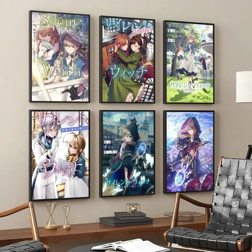 Anime Secrets Of The Silent Witch Poster Decorative Wall Art Stickers Mural For Home Living Room Hallway Decor Gift