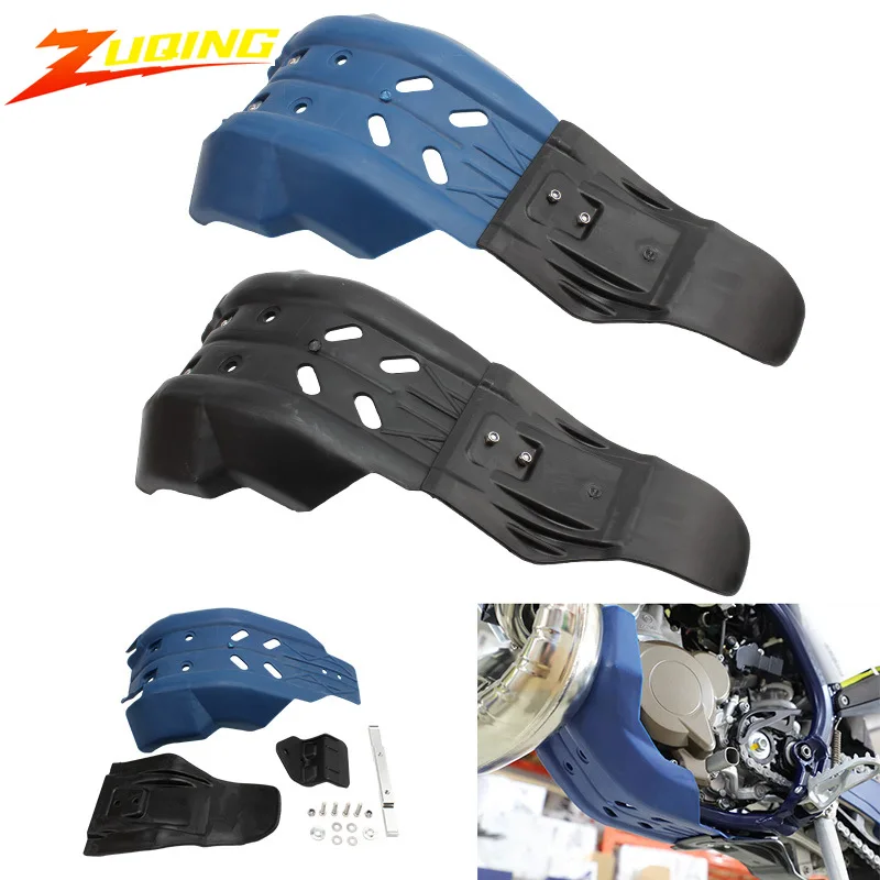 Off Road Motorcycle Engine Guard Cover Skid Plate for Two Stroke and Four Stroke Enduro Dirt Bikes with Flexible HDPE Plate