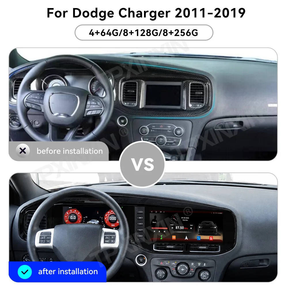 Touch Screen Car Radio For Dodge Charger 2011-2019 Android GPS Automotive Multimedia Auto Radio Stereo Receiver Head Unit