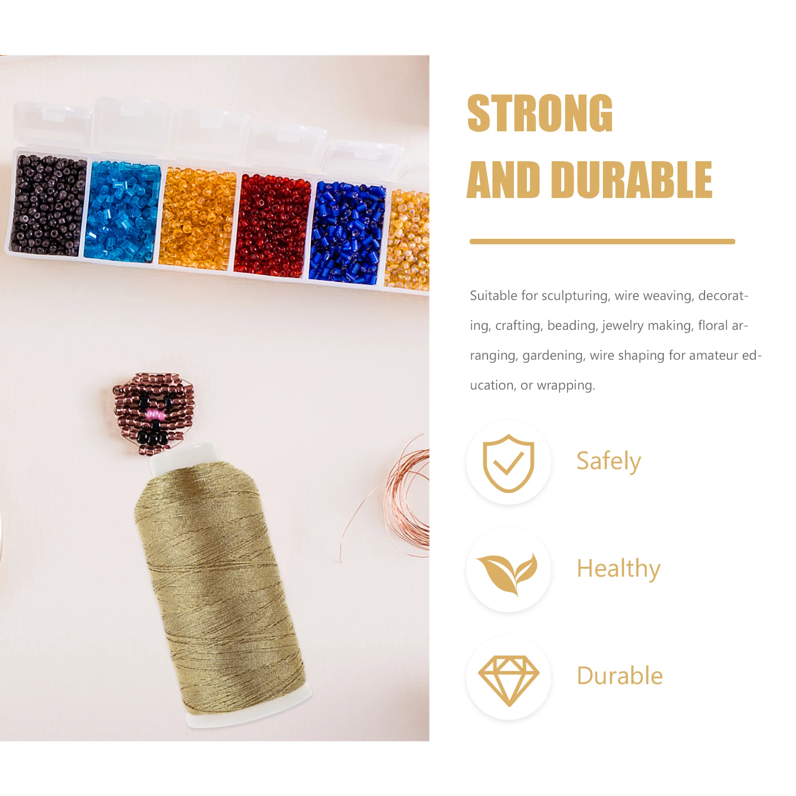 

Braided Crafting Thread Polyester Yarn Sculpting Wire Jewelry Making Bracelet Beading String Craft Project Handmade DIY Wire