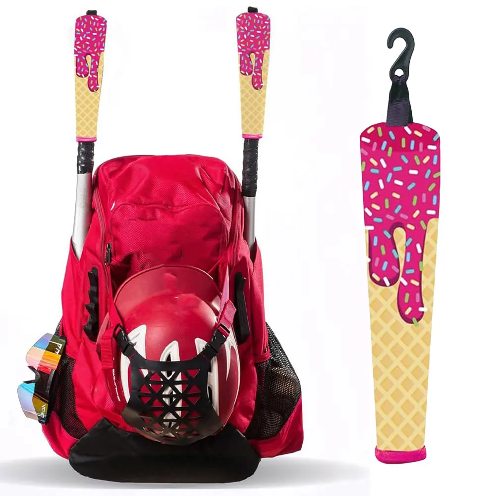 Funda para mango de béisbol y softbol, funda acolchada con cremallera, funda para mango de bate de béisbol para agarre
