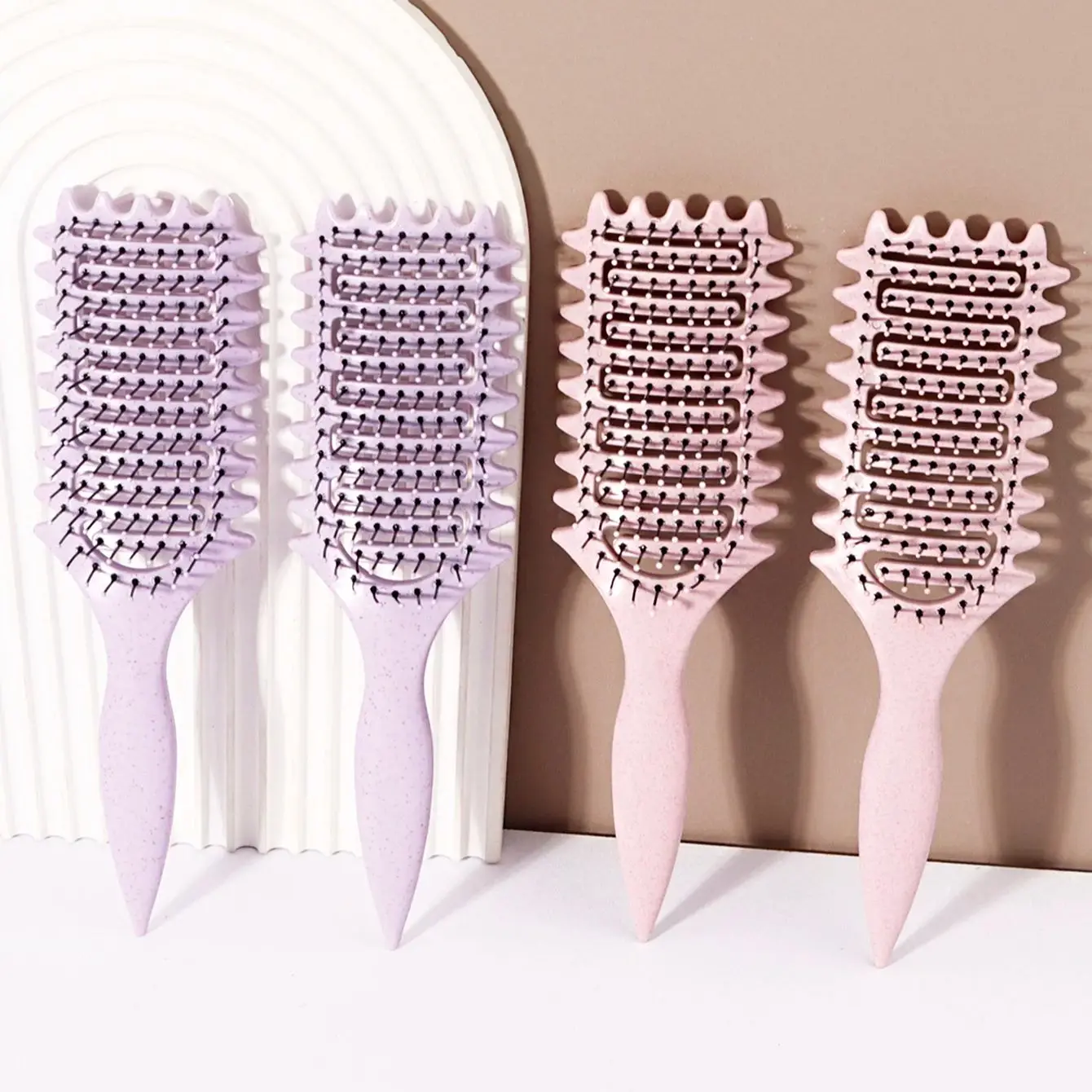 

2pcs hollow curly hair styling comb, defining styling brush, hair brush, tangled wet curly hair comb,Special for real hair wigs