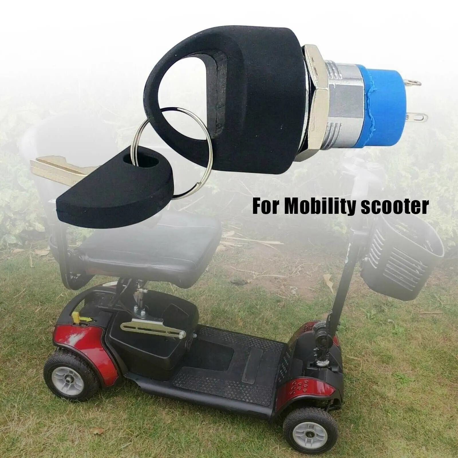 Replacement On Off Ignition Switch Lock with 2 Key For Pride Mobility Scooter