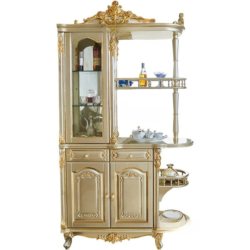 

винный шкаф, входной шкаф, винный шкаф из массива дерева, резной перегородка для гостиной в европейском стиле.