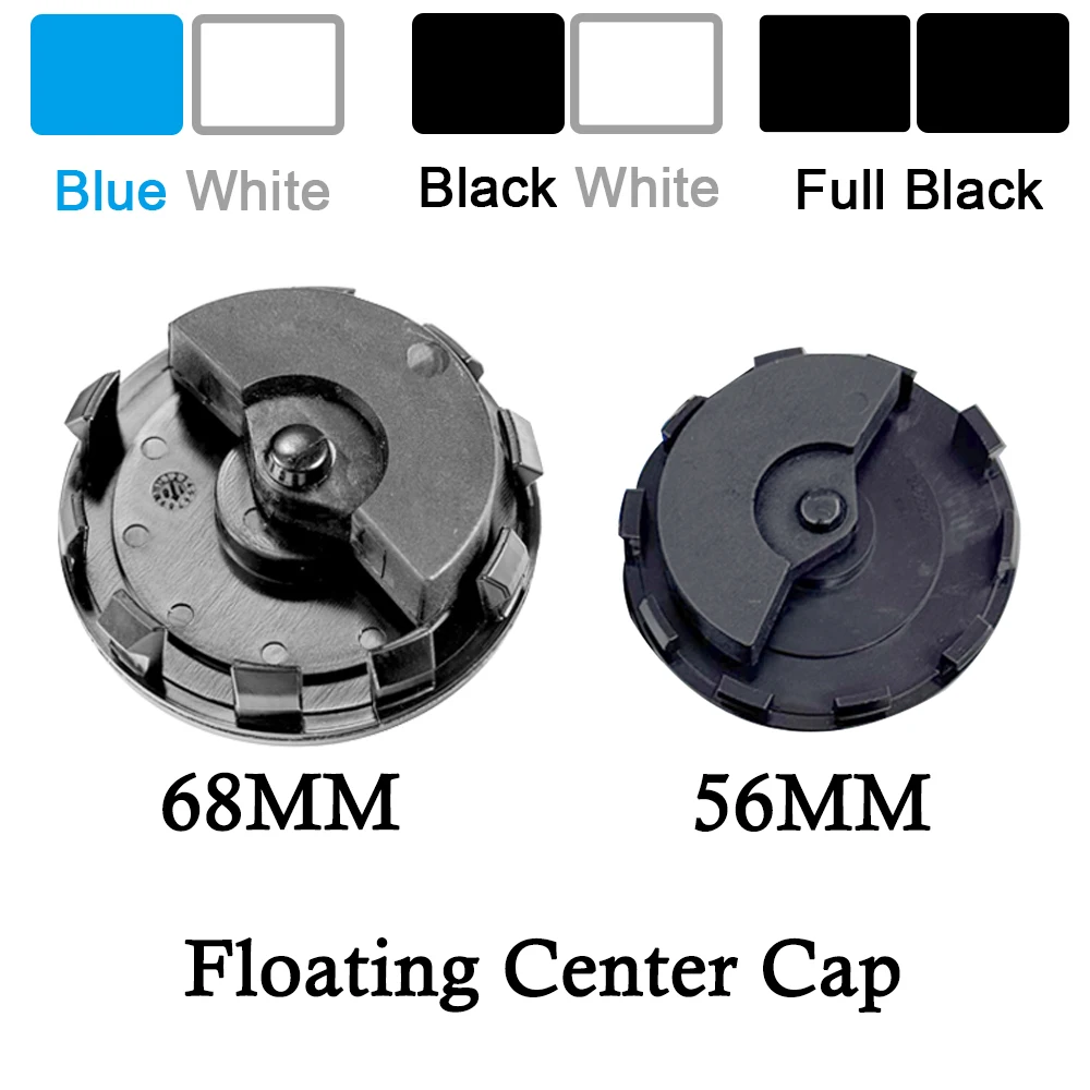 4Pcs 56MM 68MM Car Floating Wheel Center Cap Hub Covers Badge For b m w E46 E90 E60 F30 F10 X1 X2 X3 X5 X4 X6 X7 G30 G20