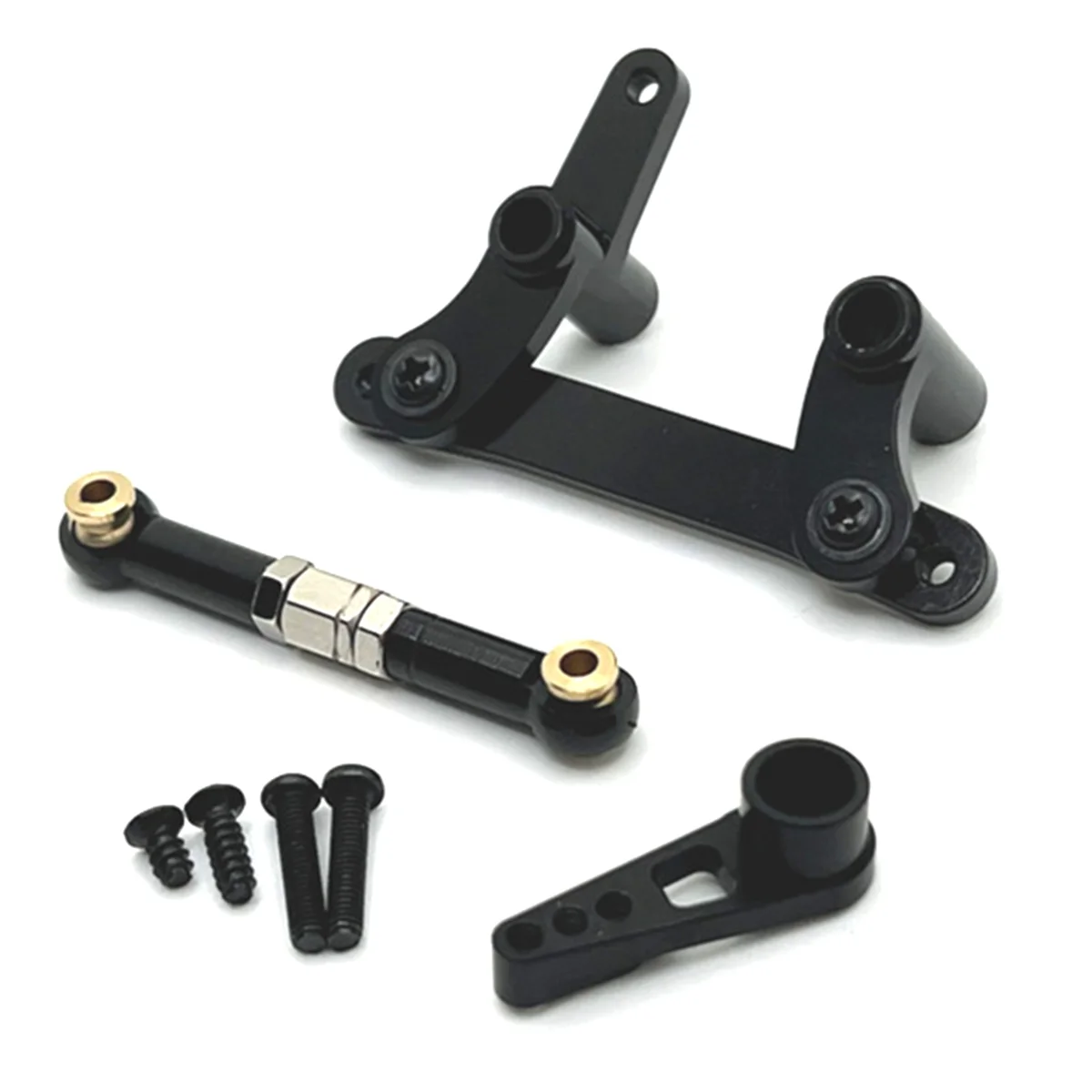 W0T-juFor SCY 16101 JJRC C8805 ensemble de direction en métal bras Servo bielle 1/16 RC pièces de mise à niveau de voiture accessoires