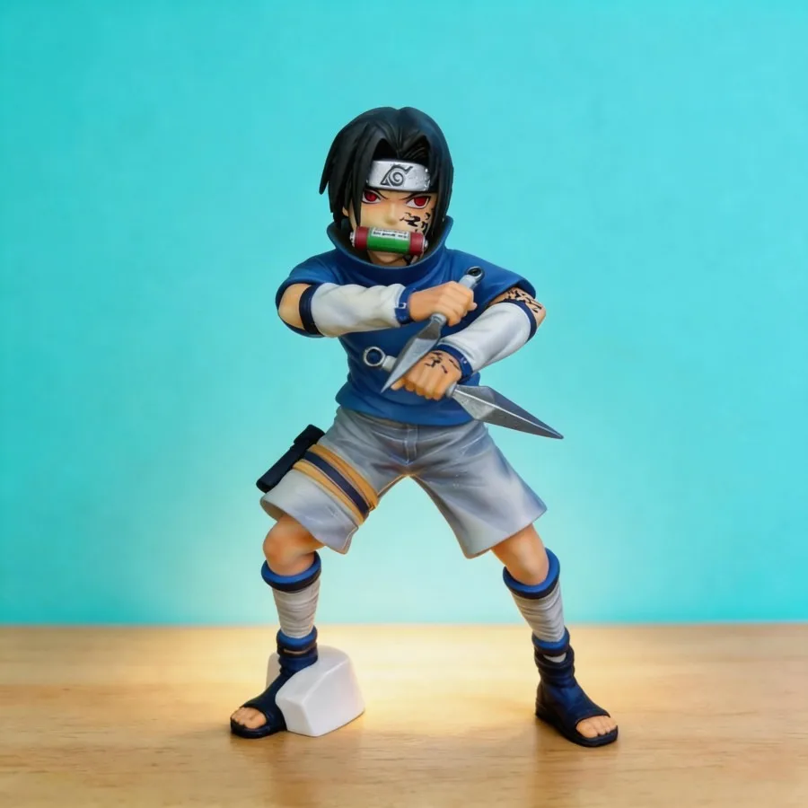 

Anime Naruto Uchiha Sasuke Figure 18cm GK Statue Collectible Model Toy Desktop Ornament for Fans Home Decor...