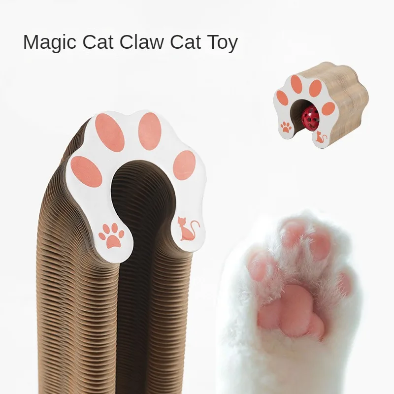 Magic Organ Cat Toy Cats Scratcher Scratch Board Round Corrugated Scratching Post Toys for Cats Grinding Claw Cat Accessories