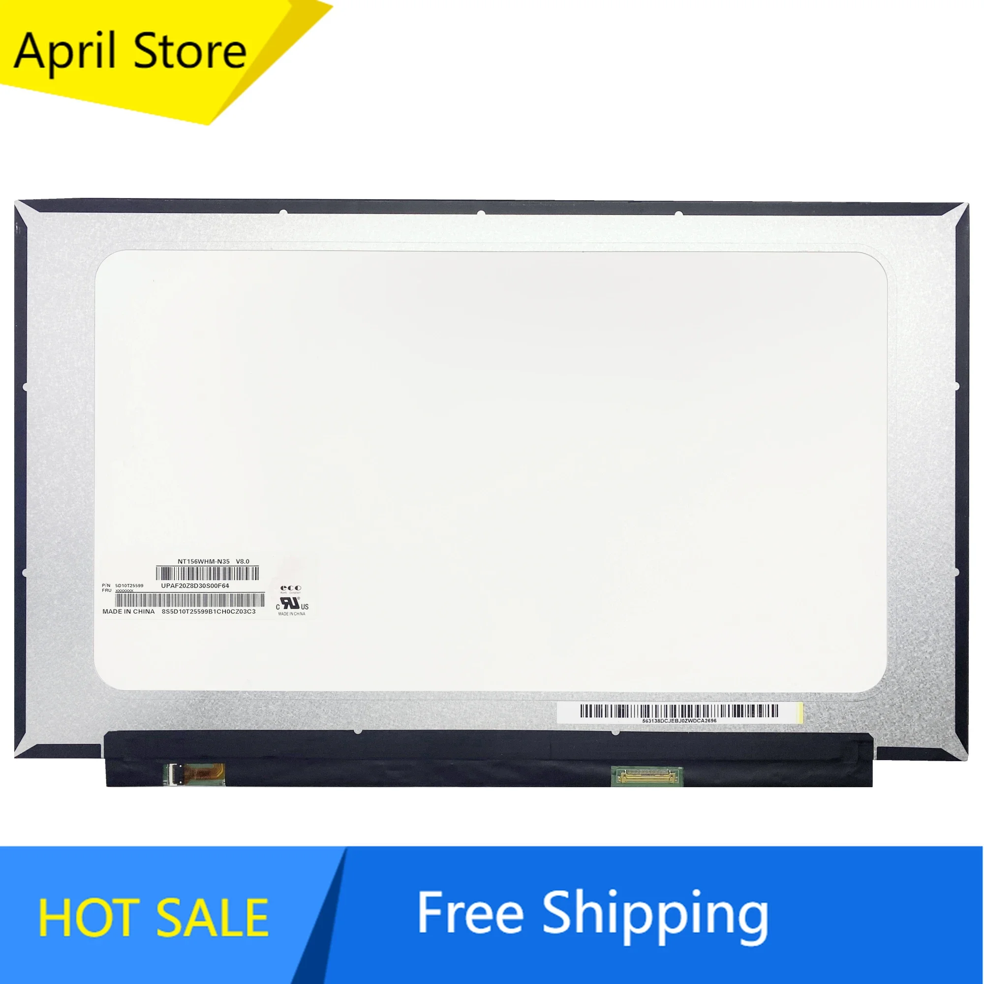 

NT156WHM-N35 V8.0 NT156WHM-N44 N45 N34 N43 N30 15.6" Laptop LCD Screen Display Panel 1366*768 EDP 30 PINS