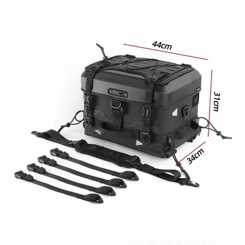 Motorcycle photography rear seat bag hard shell waterproof medium and long-distance motorcycle bag rear seat