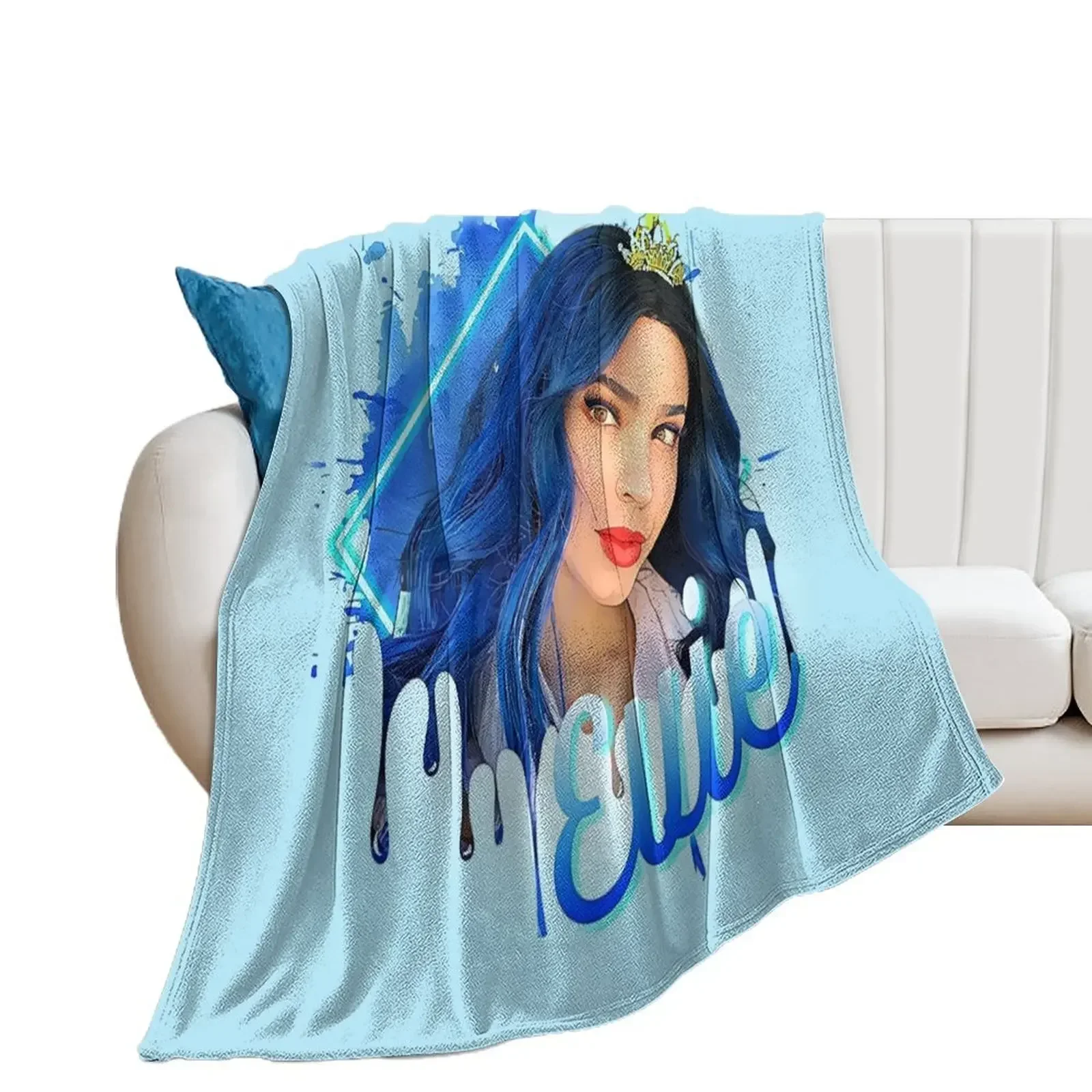 

Evie Queen - Descendants 3 Throw Blanket Soft Plush Plaid wednesday Blankets