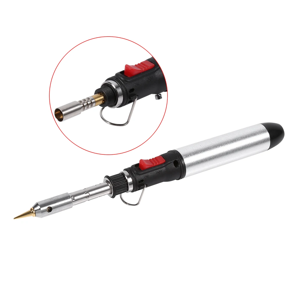 4 In 1 Cordless Butane Gas Soldering Iron Kit Temperature Adjustable Welding Torches Tool