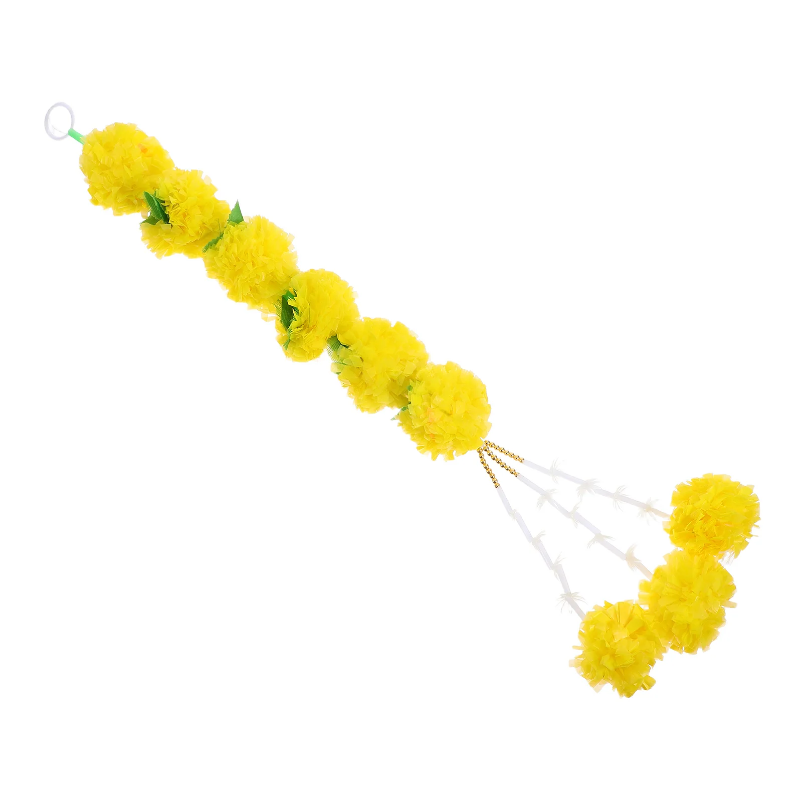 

Chrysanthemum Strip Decoration Party Marigold Garland Flowers for Row of Lights Fake Marigolds Plastic Artificial Garlands Home