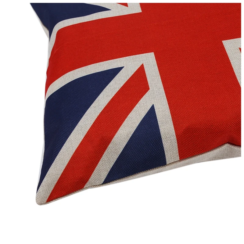 2 fundas de almohada de estilo Vintage británico, bandera de la Unión Jack