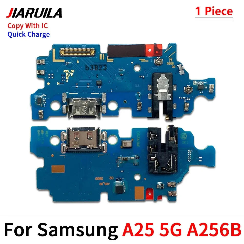 10Pcs/Lot, USB Charger Dock Connector Charging Port Microphone Flex Cable For Samsung A05 A05s A15 A25 A35 A55 A06 A16 4G 5G image 3