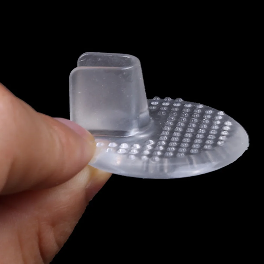 

5 Pairs Gel Silicone Thong Sandal Toe Protectors Clear Sandal Toe Guards Cushions Gel Inserts Insoles Shoes Grip Pads