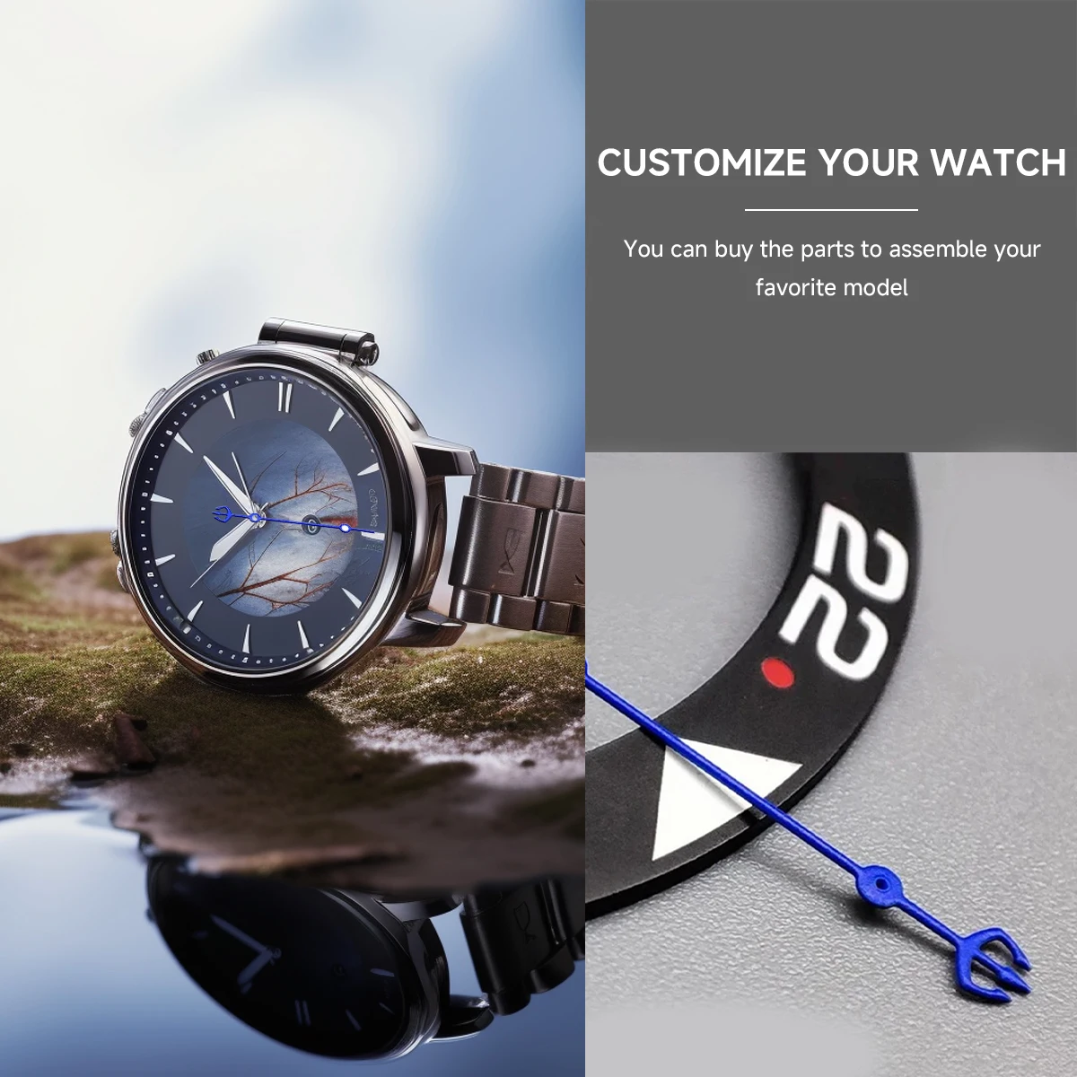 Gemodificeerde Accessoires Horloge Hand Voor Nh35 Mechanische Beweging Seconden Horloge Handen Geschikt Voor Nh35/Nh36/4r/7S Horloge Reparatie Deel