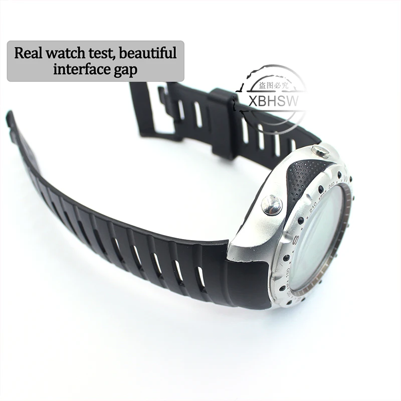 22mm Leather Strap Suitable for Suunto X-Lander military Convex Watch Wrist Band Men\'s xlander Black Bracelet Watch Accessories