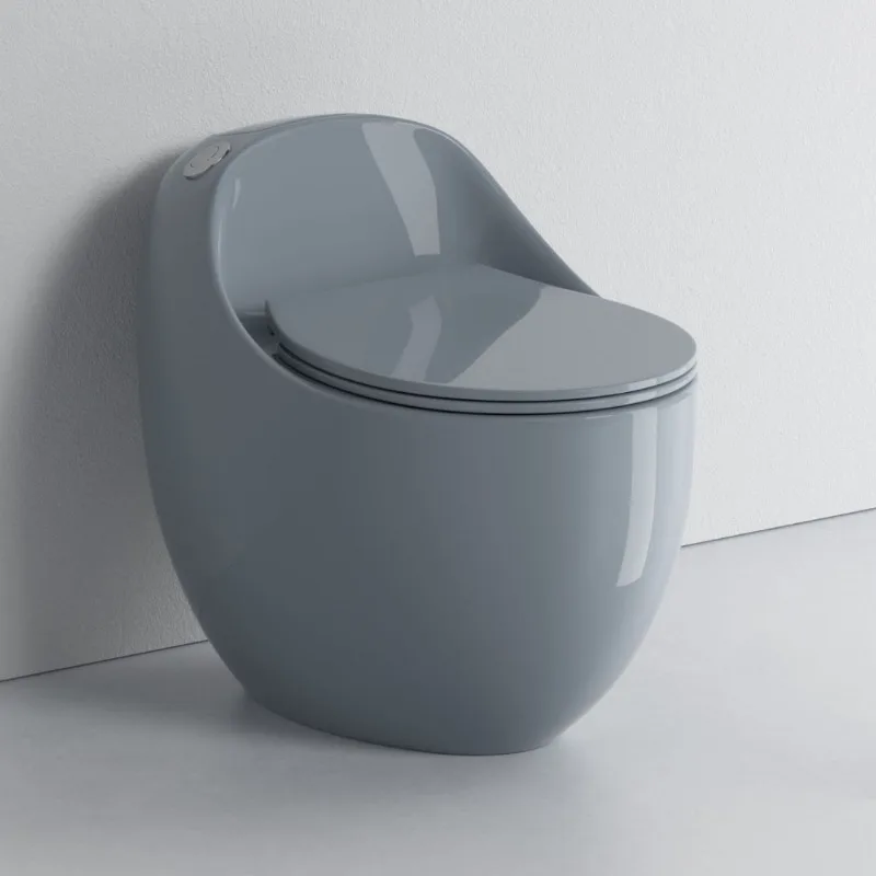 Egg toilet light luxury color household ceramic toilet