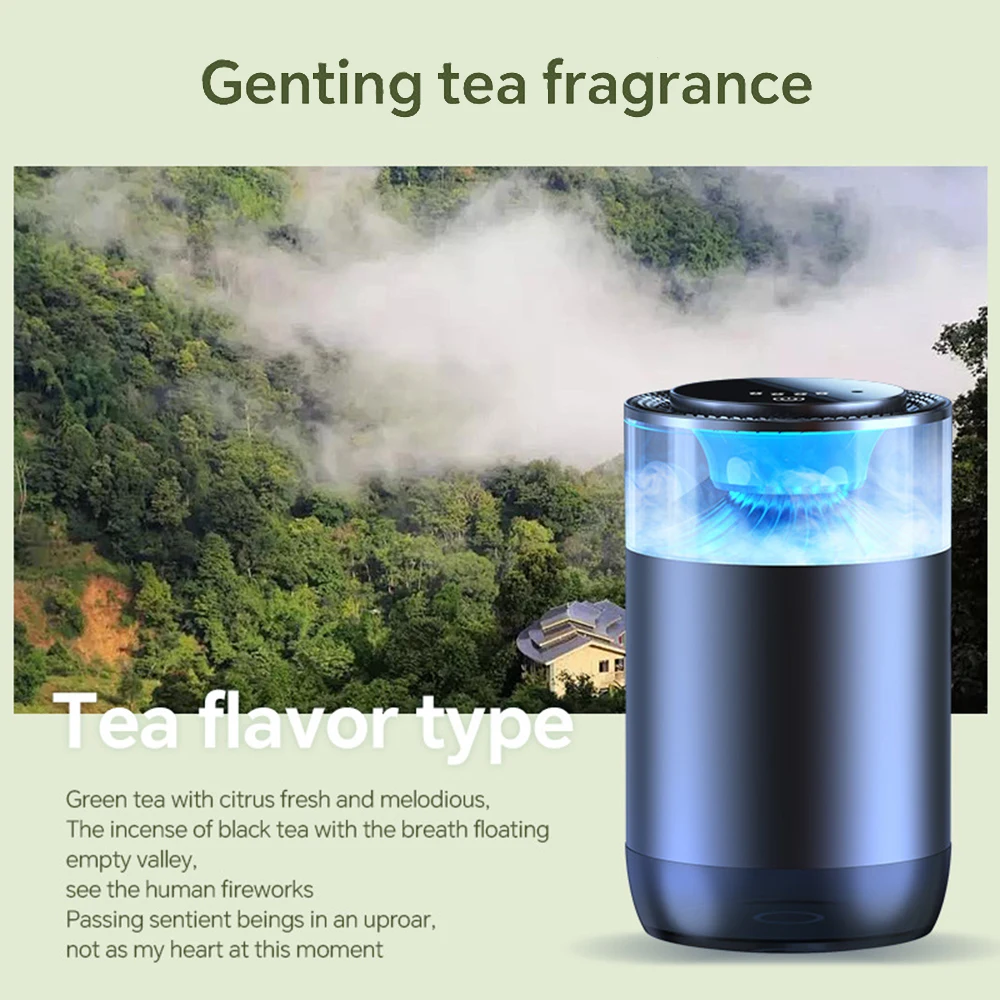 New Spray Aromatherapy Diffuser Long-Lasting Aroma Fragrance Sprayer Rechargeable Smell Experience Car Air Freshener Automotive