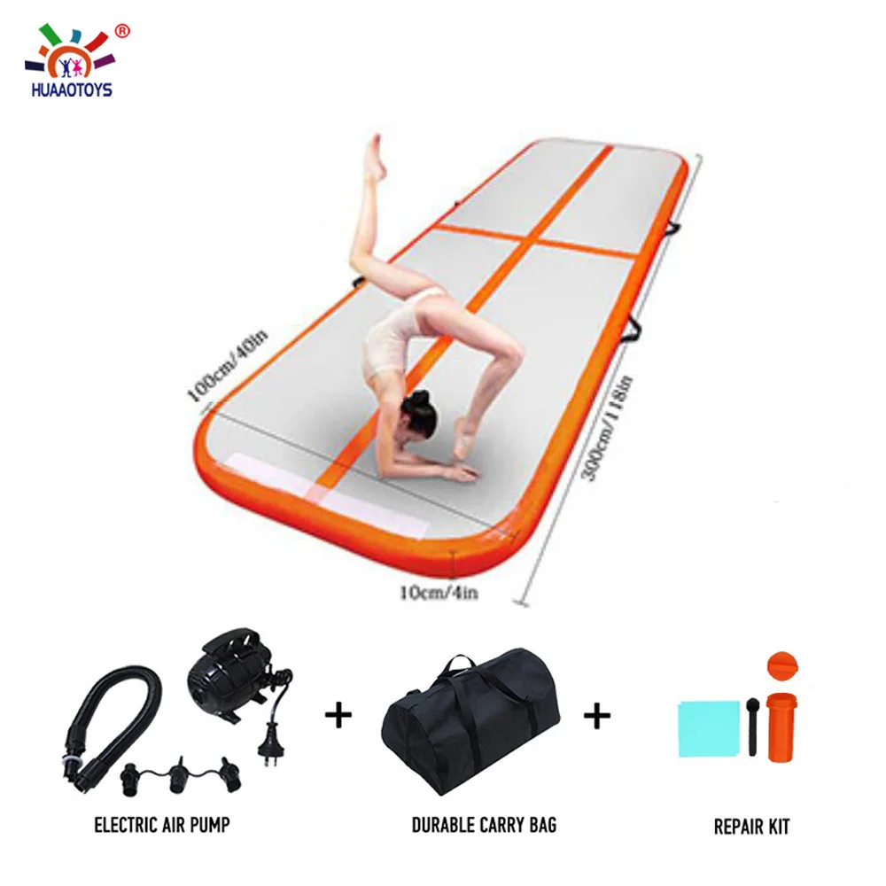 Free Shipping Inflatable Gymnastics Airtrack Floor Tumbling Air Track 4m/6m/8m*1m*0.2m For kids Floor Trampoline forTraining