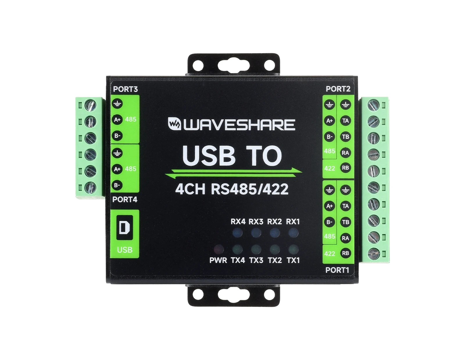 Imagem -05 - Waveshare-conversor Usb Isolado Industrial para Rs485 422 Chip Ft4232hl Original Suporta Usb para 2-ch Rs485 Mais 2-ch Rs485 422