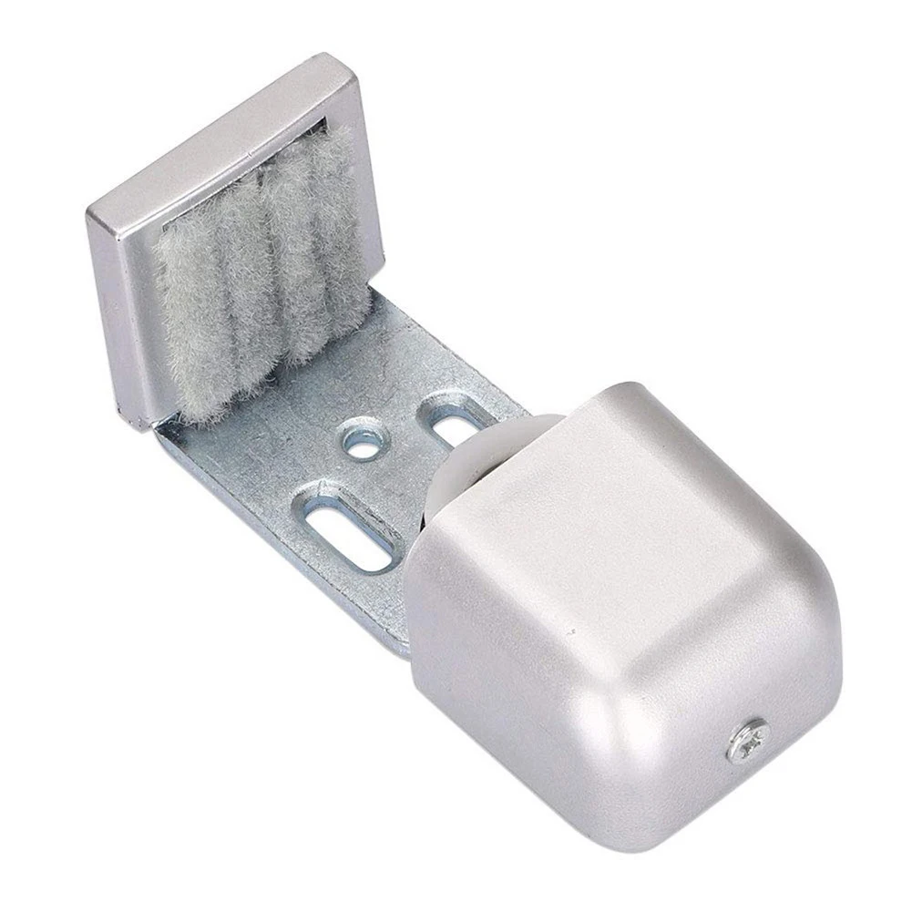 

Floor Guide Roller Installation Sliding Hardware Excellent Design Practical Real Silver Exterior Design Excellent Design