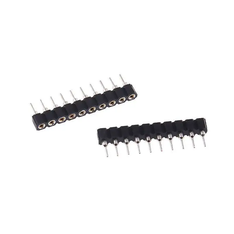 1~5~10~20 Stück Einreihiger Rundloch-Buchsenstecker 2,54 mm Rastermaß 1*2P 3 5 6 7 8 10 12 15 20 30 40P Buchse – Detail 3