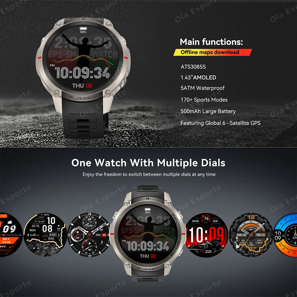 New Built-in GPS Smart Watch 5 - đánh giá và giá Smartwatch Running Watches For Men